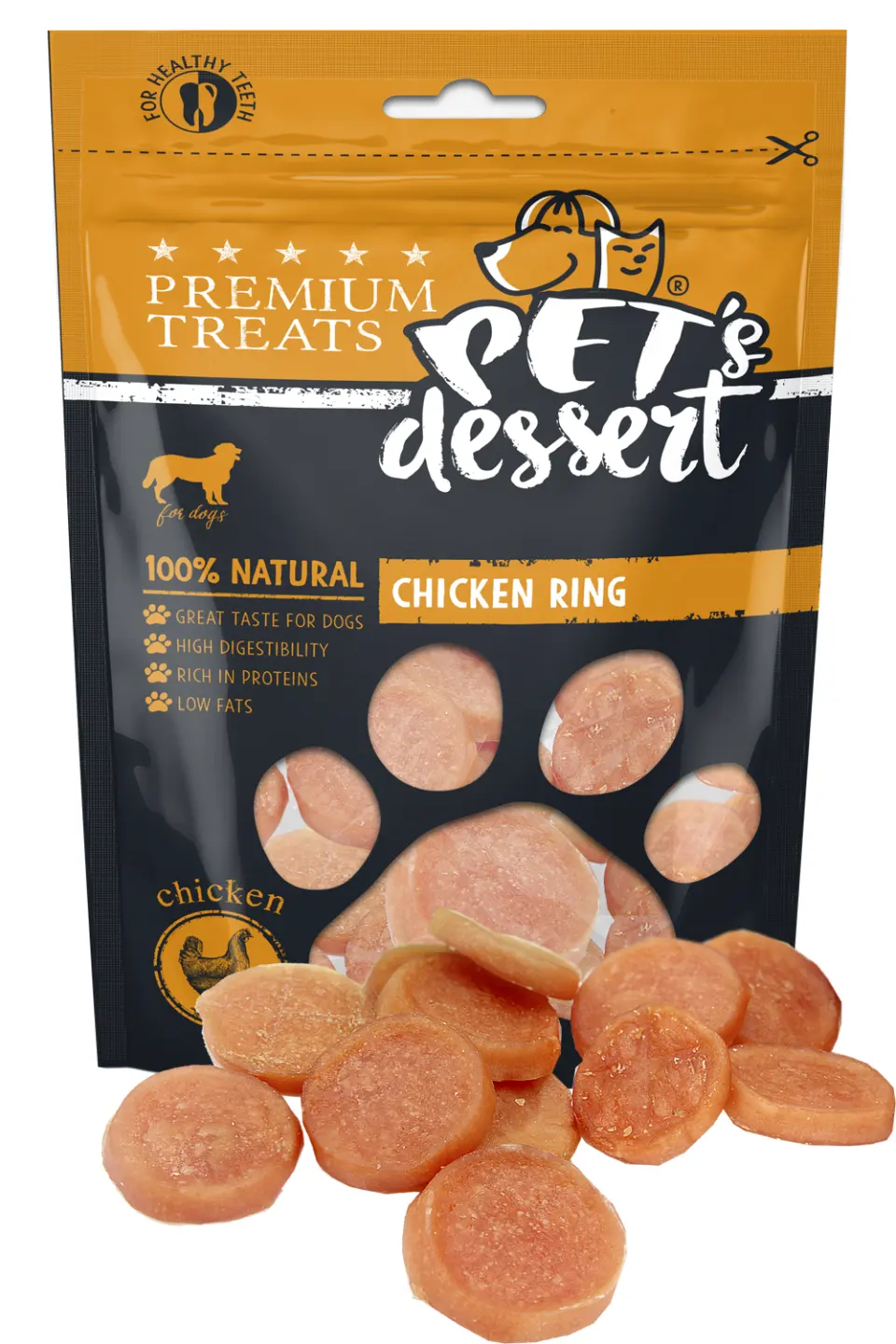 Pet s Desert Dog Chicken Ring 80G LSC-04
