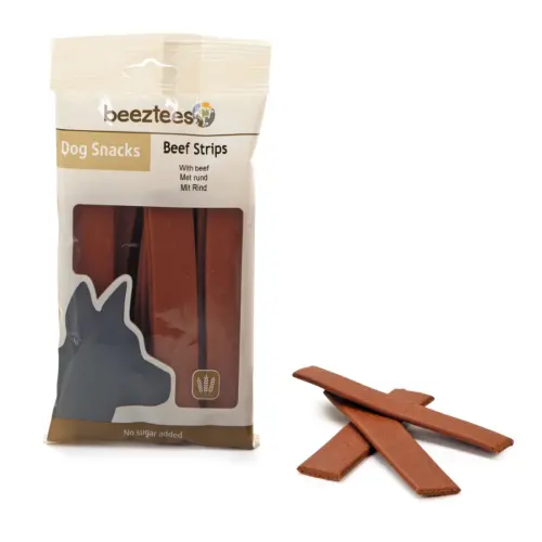 Beeztees Recompensa Snack Strips cu carne de vita 150 g