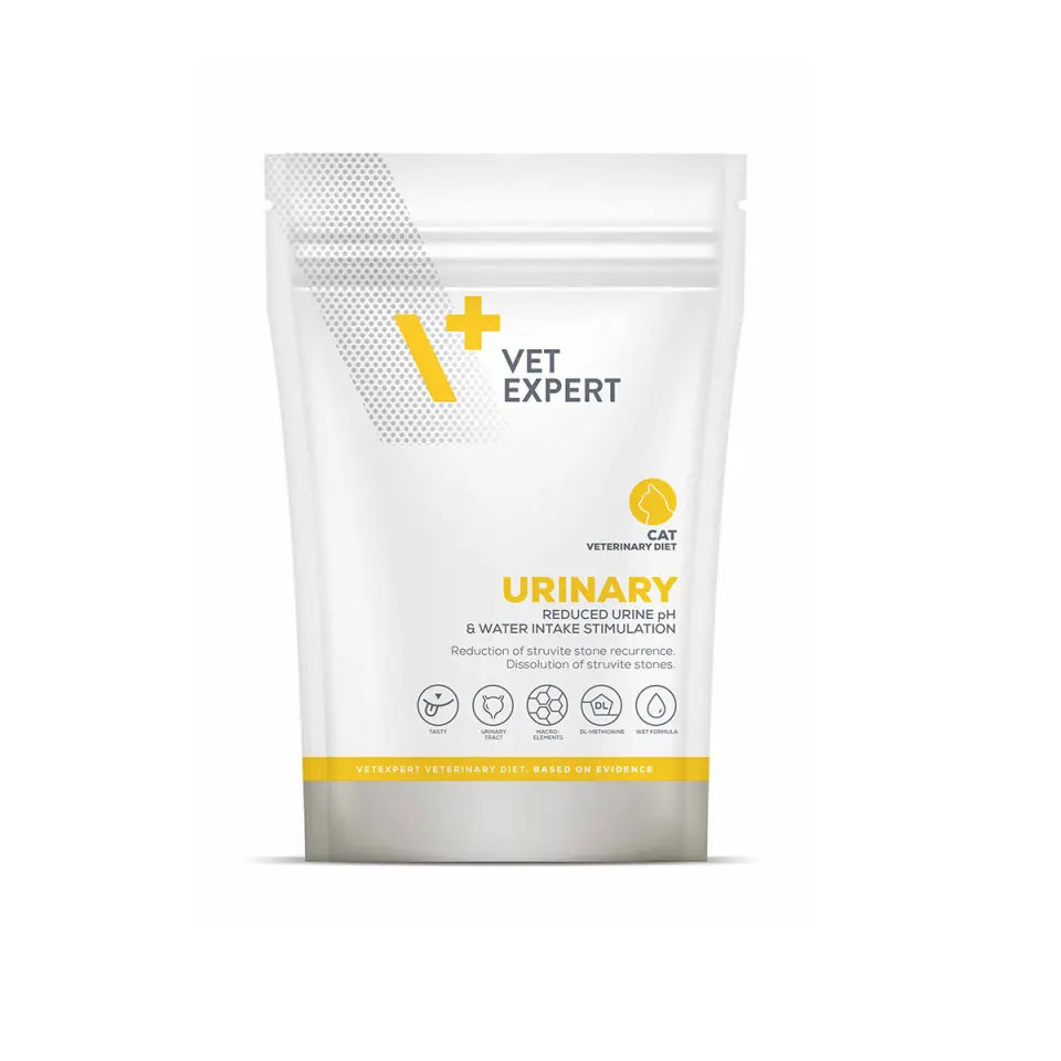 Hrana dietetica pentru pisici adulte cu afectiuni ale tractului urinar Vet Expert Urinary Cat, Pachet 10 X 100 gr