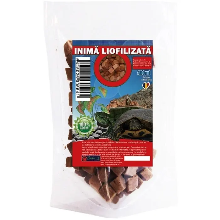 Inima Liofilizata pentru Broaste Testoase, 35g, 400ml