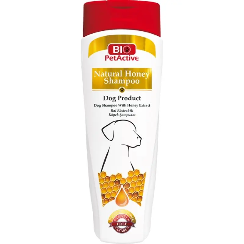 Sampon pentru caini, Bio PetActive Natural Honey Shampoo Dogs, 400 ml