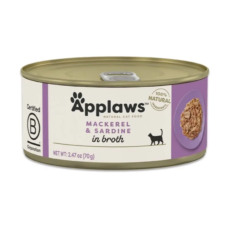 Applaws Mackerel with Sardines, conserva, 70 g