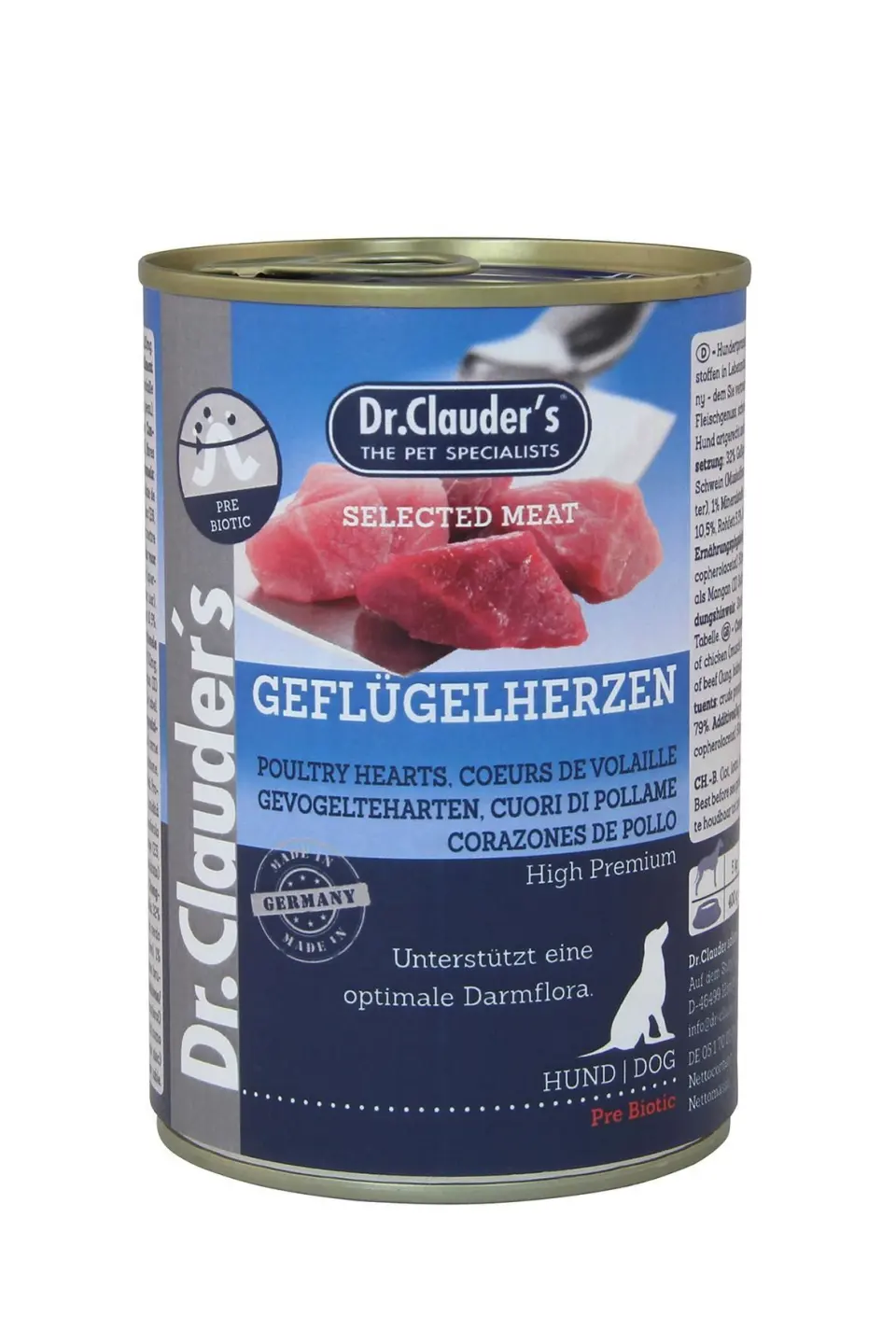 Dr. Clauder's Dog Selected Meat Inimi de Pui, 400 g