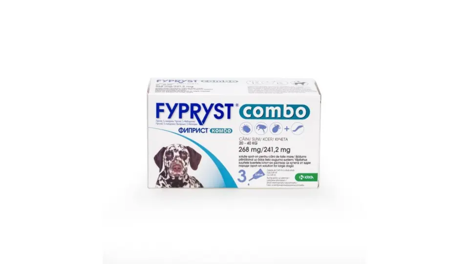 Antiparazitar extern pentru caini intre 20-40 kg Fypryst Combo L, 1 pipeta