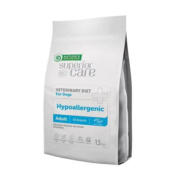 Nature's Protection Veterinary Diet Hypoallergenic, insecte, hrana uscata pentru caini adulti, 1.5 kg