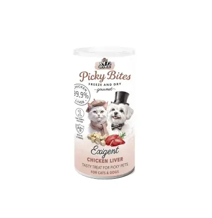 Pet, s Dessert Recompense Picky Bites Exigent cu Ficat de Pui