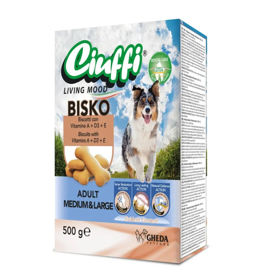 Ciuffi pt caini talie medie/mare cu pui 500 gr