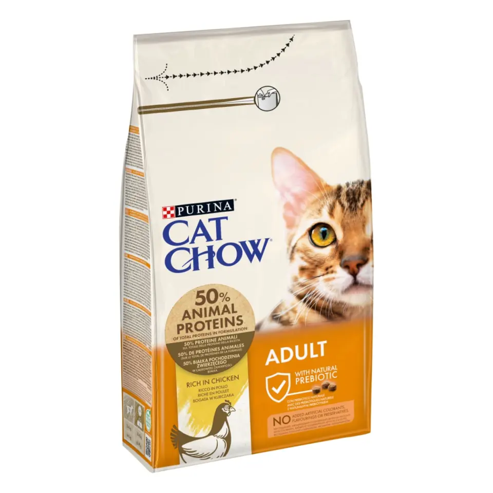 PURINA Cat Chow Adult, Pui, hrană uscată pentru pisici, 1.5kg