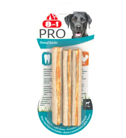 8 in1 Oase Delights Prodental Sticks 3 Buc