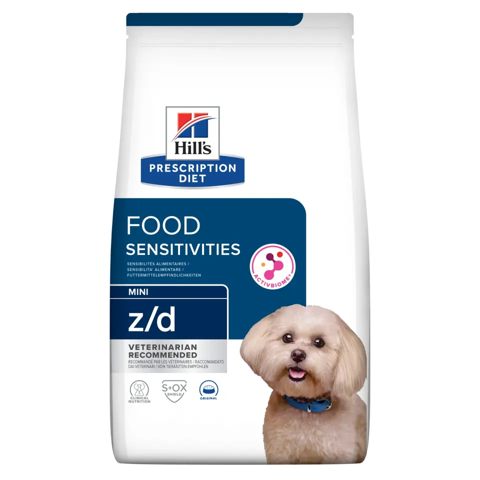 Hrana dietetica pentru caini Hill s PD Food Sensitivities Mini Adult Z D 6 kg