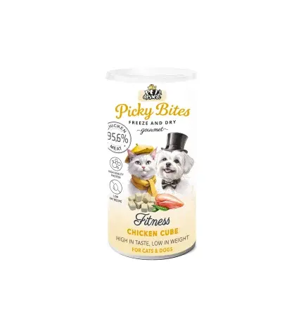 Pet, s Dessert Recompense Picky Bites Fitness Cuburi de Pui
