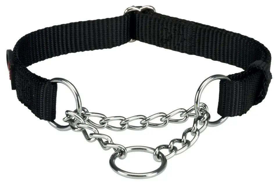 Zgarda Chinga cu Lant Strangulanta 45-70 cm/25 mm Negru 202901