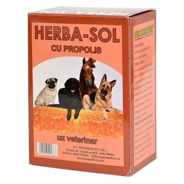 Herba-Sol Propolis, spray cicatrizant, 150 ml