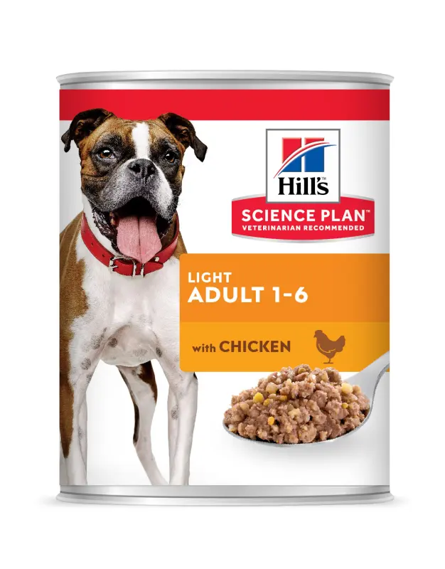 Hrana umeda caini, Hill's Science Plan Canine Adult Light Chicken, 370 g