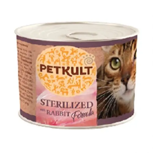 Hrana Umeda Pisici Petkult Sterilised, Iepure, 185 g