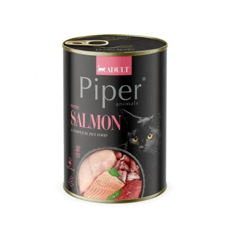 Conserva pentru pisici Piper Adult cu somon 400 gr