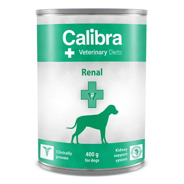 Dieta caini pentru sustinerea functiilor renale Calibra Veterinary Diets Renal, 4 x 400 g