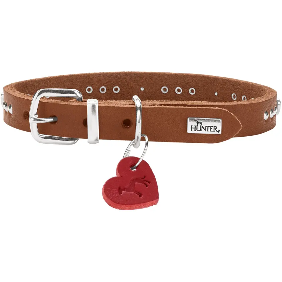 Hunter Zgarda Aalborg Hearts din Piele Naturala XXS-XS 27 Cm
