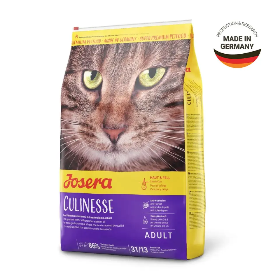 JOSERA Culinesse, Somon, hrană uscată pisici, apetit capricios, piele & blana, 10kg