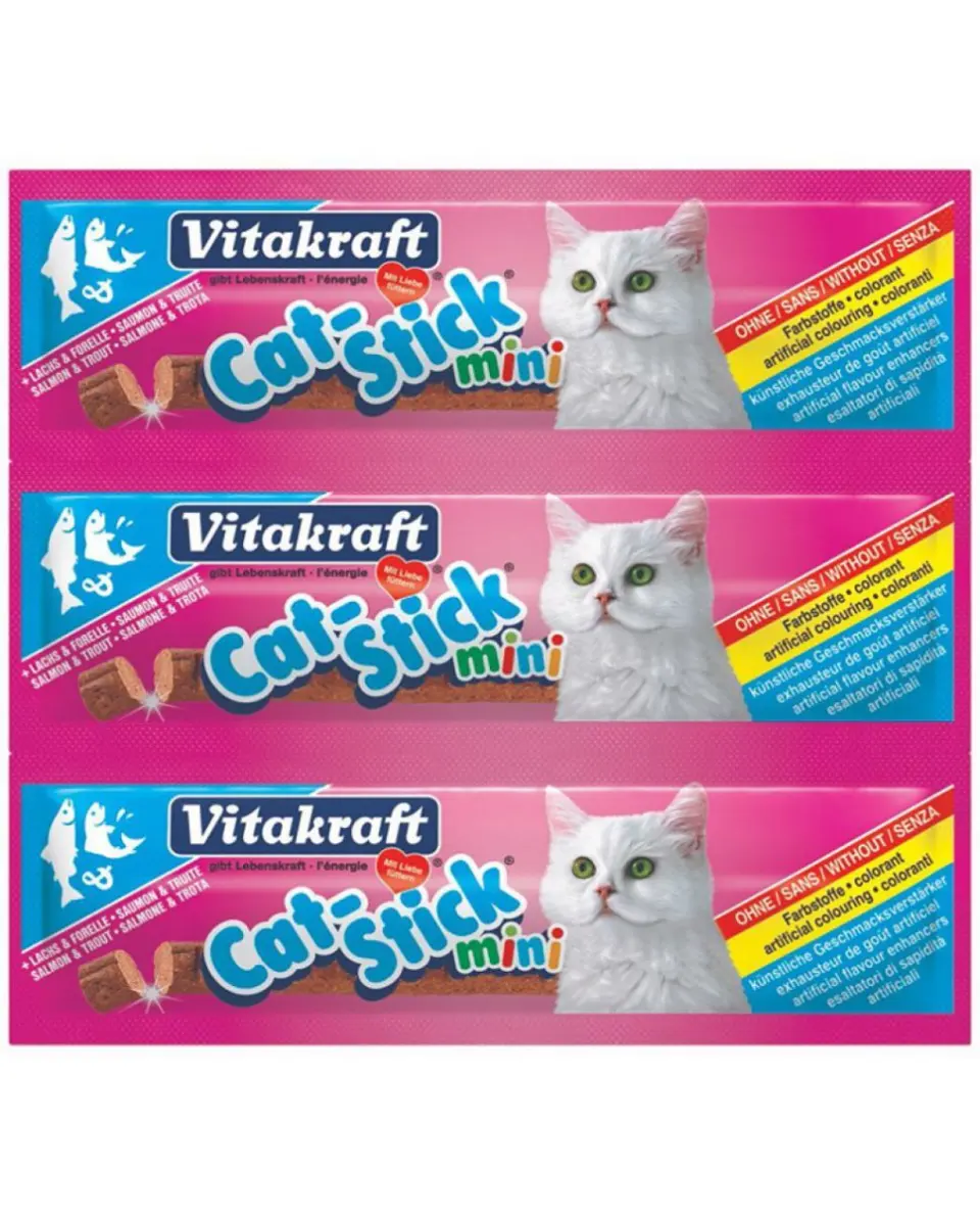 Vitakraft Baton Pisica Mini Somon/Pastrav 3 Buc