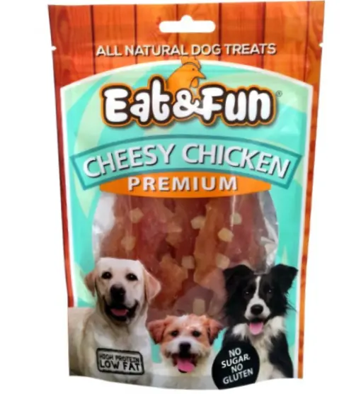 Eat&Fun Recompense Caini Cheesy Chicken 100 G