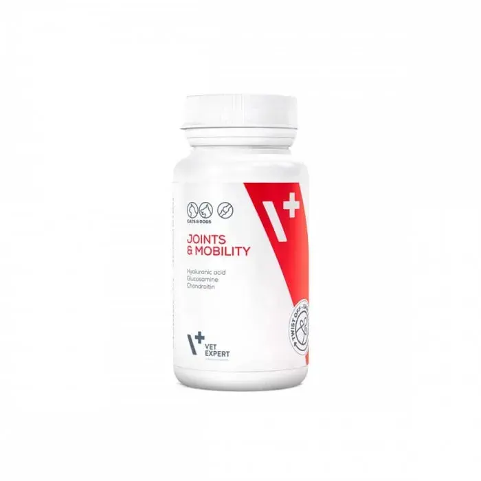Supliment articular pentru caini pisici VetExpert Joints Mobility 30 caps flacon