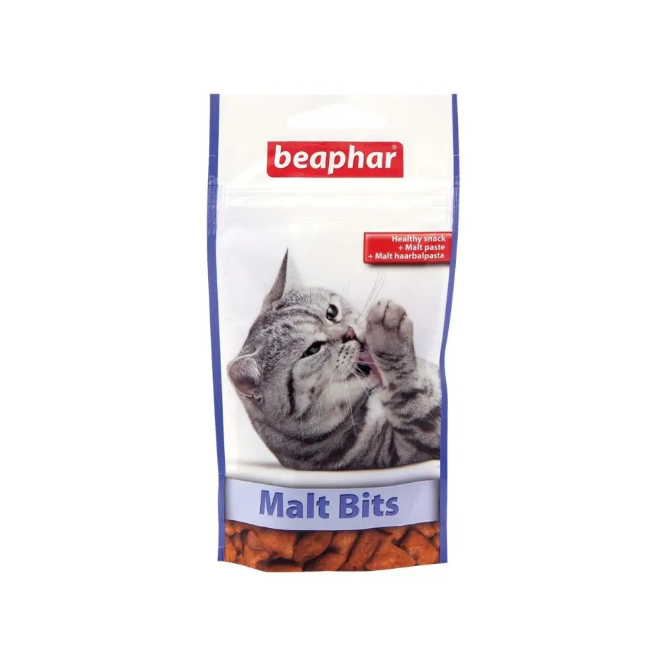 Recompense Pisici, Beaphar Snack Cat Pernute cu Malt Pasta, 35 g