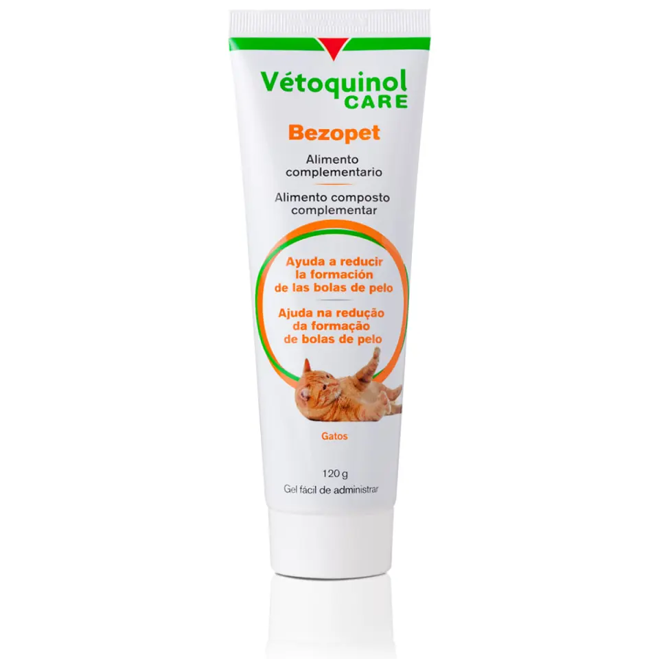VETOQUINOL Benzo-Pet, supliment sistem digestiv, limitarea ghemurilor de blană pisici, gel