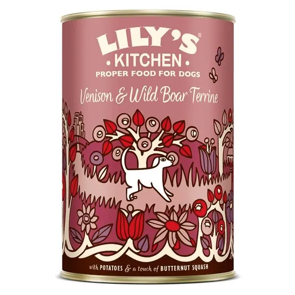 Lily's Kitchen For Dogs Venison & Wild Boar Terrine, 400 g