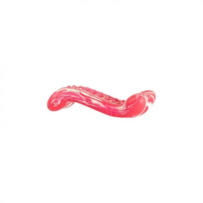 Jucarie pentru caini HipHop Dental Os Antibacterian cu aroma de bacon 13,5 cm
