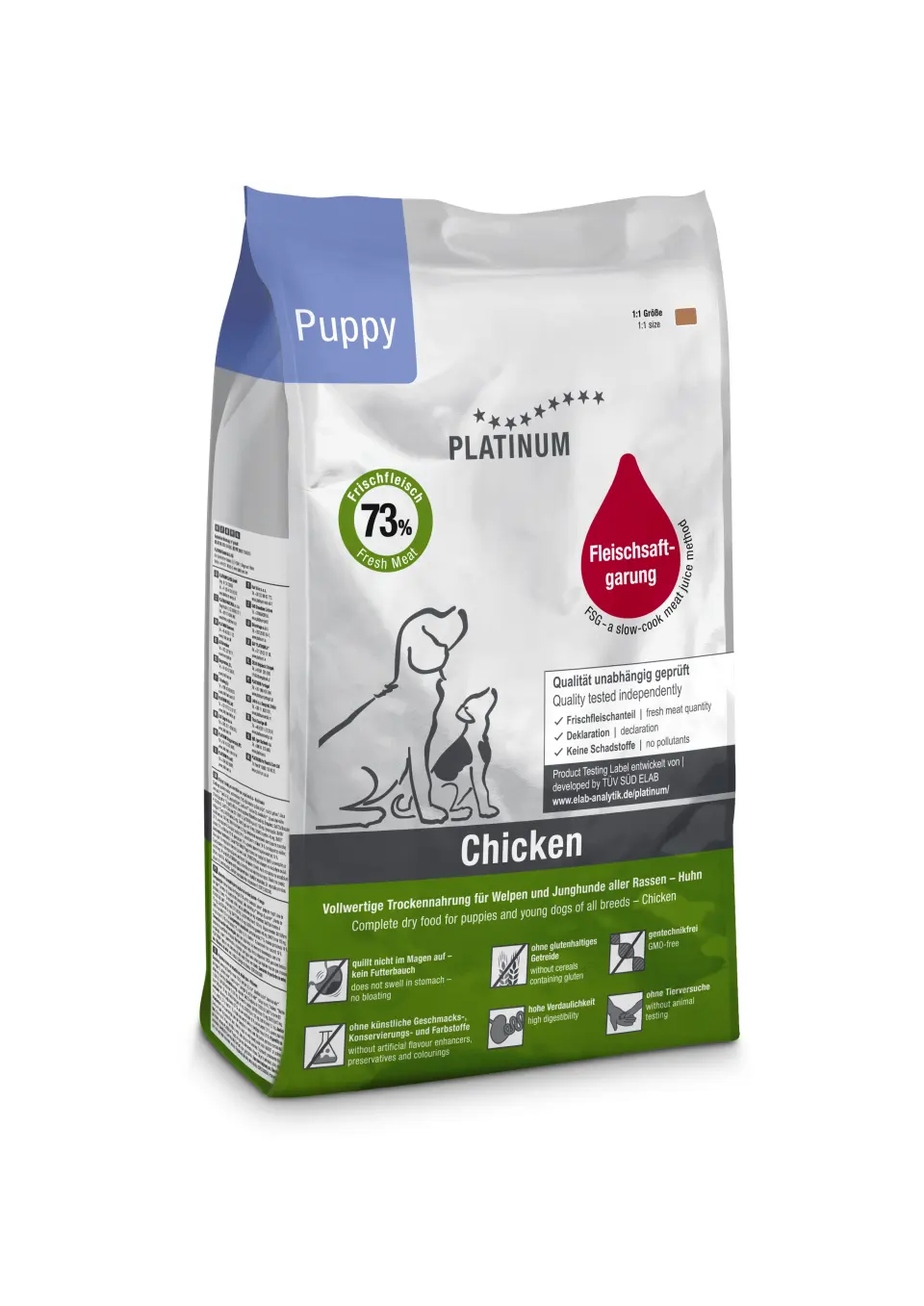 Hrana uscata caini, PLATINUM Dog Junior cu Pui, 1.5 kg
