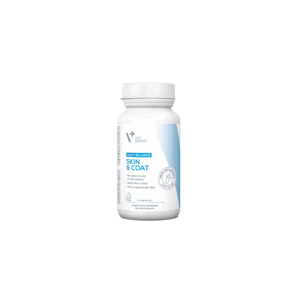 VET EXPERT Skin & Coat, supliment piele & blană câini, capsule