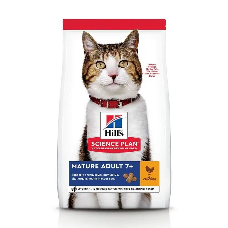 Hrana uscata pisici, Hill's Science Plan Feline Mature Chicken, 1.5 kg