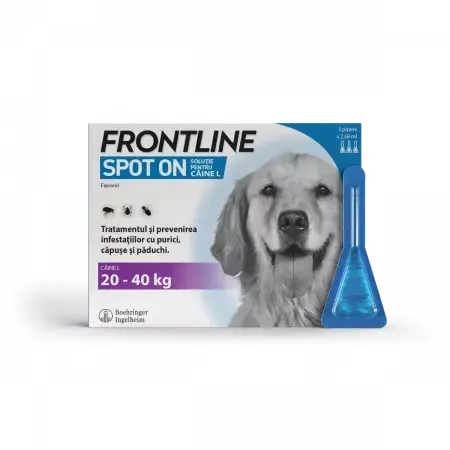 Pipeta antiparazitara pentru caini Frontline Spot On L 20-40 kg ( 1 pipeta )