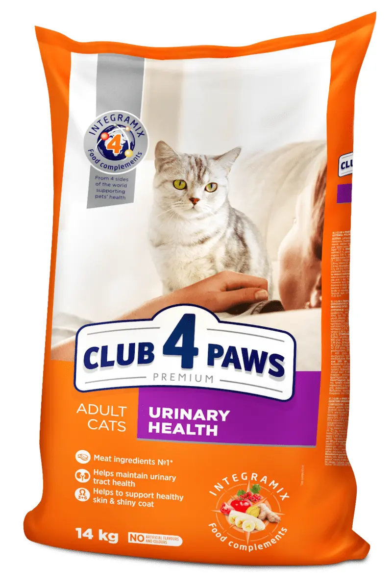 Hrana uscata pentru pisici adulte, mentinerea sanatatii tractului urinar, CLUB 4 PAWS PREMIUM, 14 kg