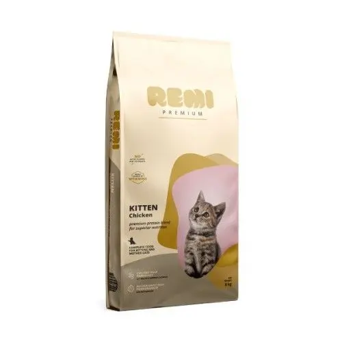 Hrana Uscata Pisici, Remi Premium Kitten cu Pui, 8 kg