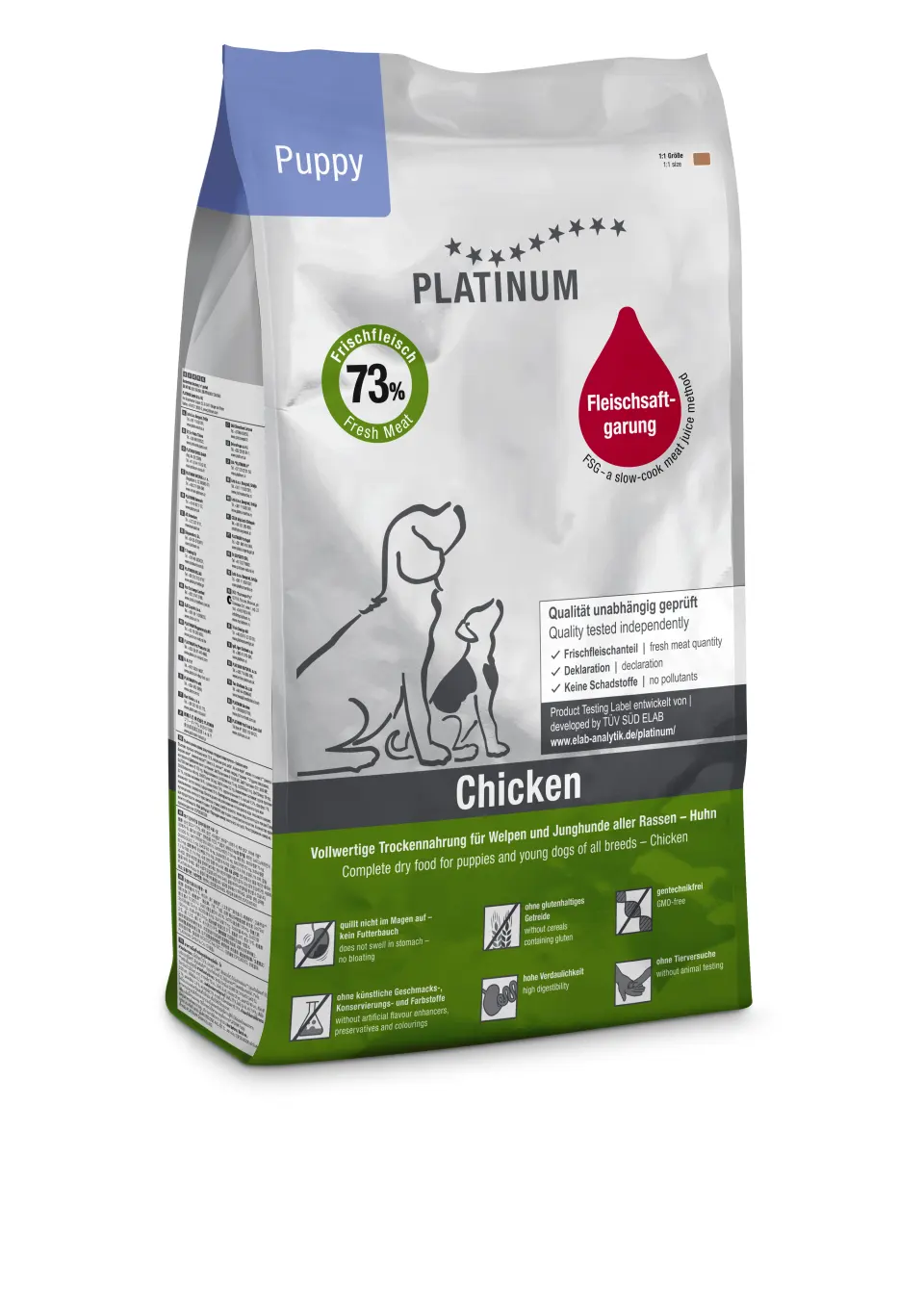Hrana uscata caini, PLATINUM Dog Junior cu Pui, 5 kg