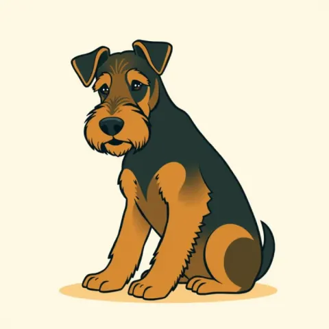 Desen Airedale Terrier