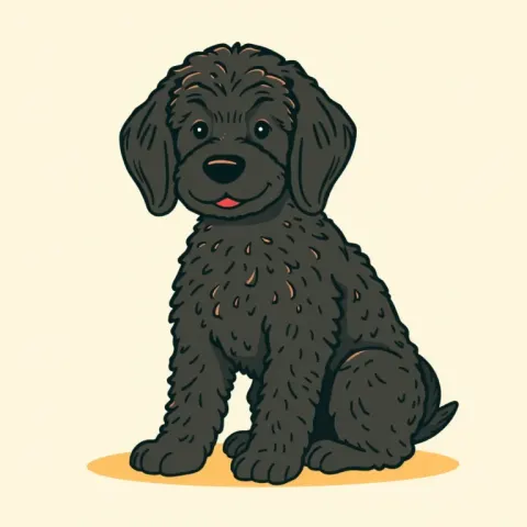 Desen Curly Coated Retriever