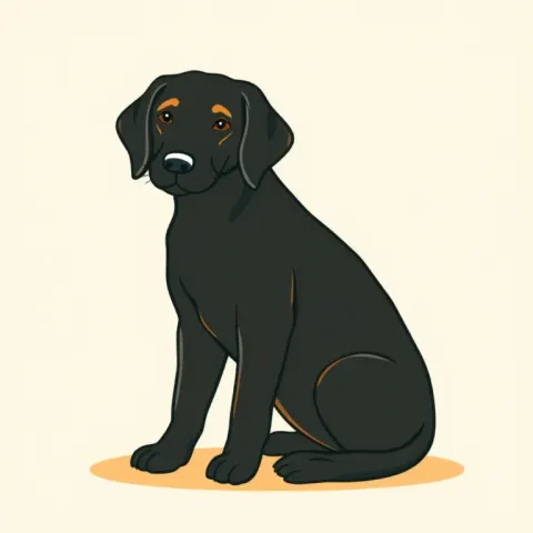 Desen Flat Coated Retriever