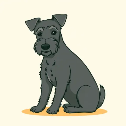 Desen Kerry Blue Terrier