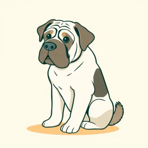 Desen Mastiff al Pirineilor