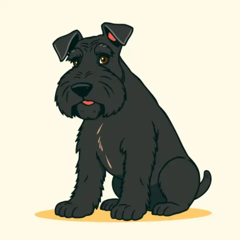 Desen Schnauzer Uriaș