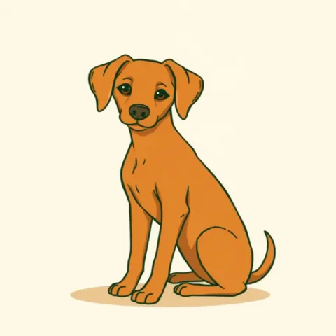 Desen Vizsla Maghiar cu Păr Scurt